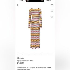 Missoni Zigzag woven maxi Dress